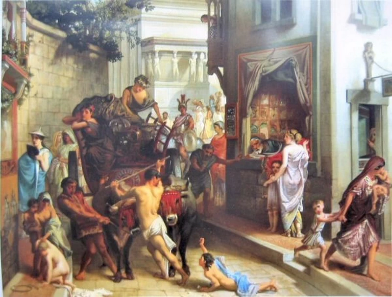 Alcibiade che gioca con gli ossicini